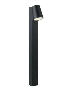 Paletto 'sintesi' alluminio nero goffrato a led, 390 lm